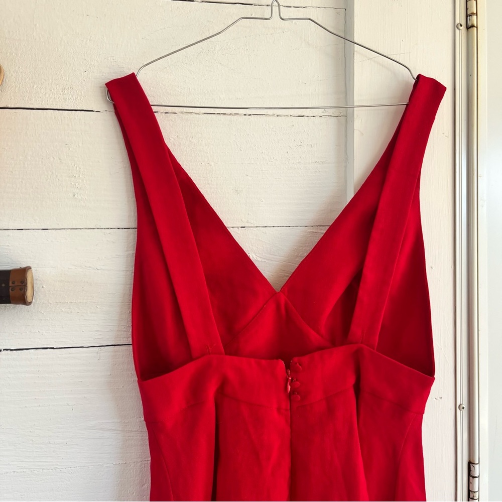 Designer Red Dress - Picture 9 of 11